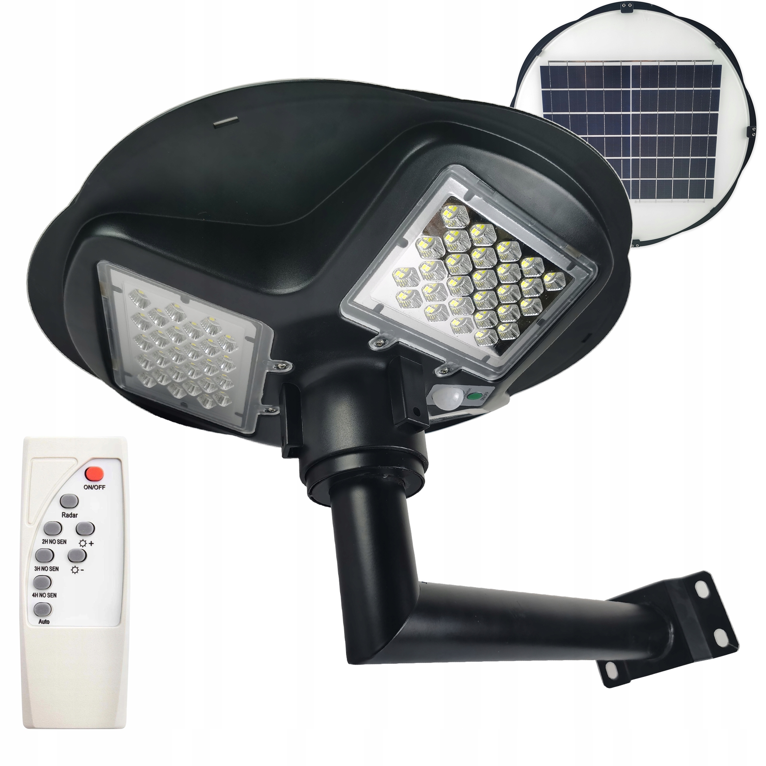 Lampa Solarna Uliczna 150W 1500W Led Z Czujnikiem Ruchu I Zmierzchu Pilot