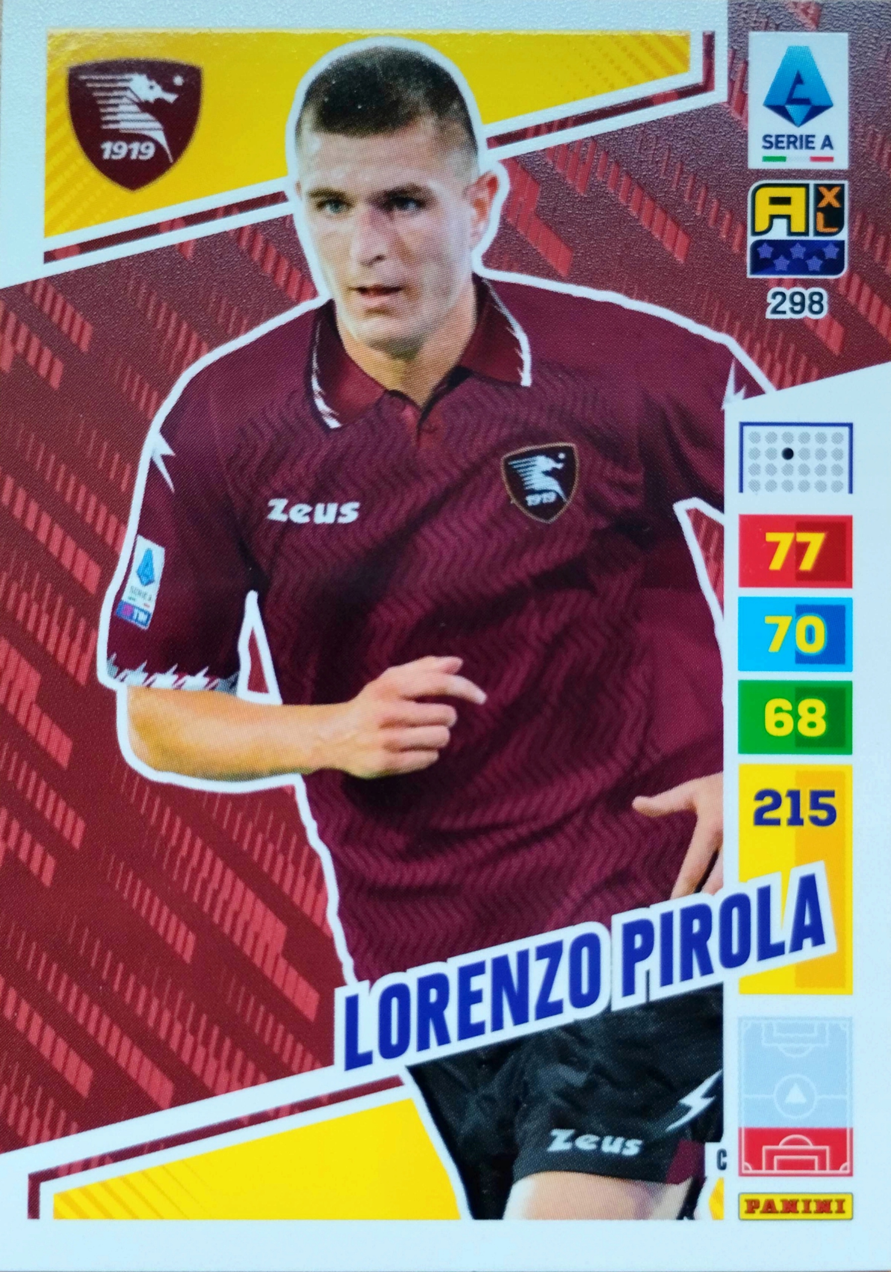 Panini Calciatori Liga Włoska 2023 2024 298 Lorenzo Pirola Salernitana