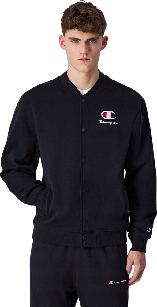 Pánská Mikina Champion Bomber Sweatshirt Černá 220269 KK001 vel M