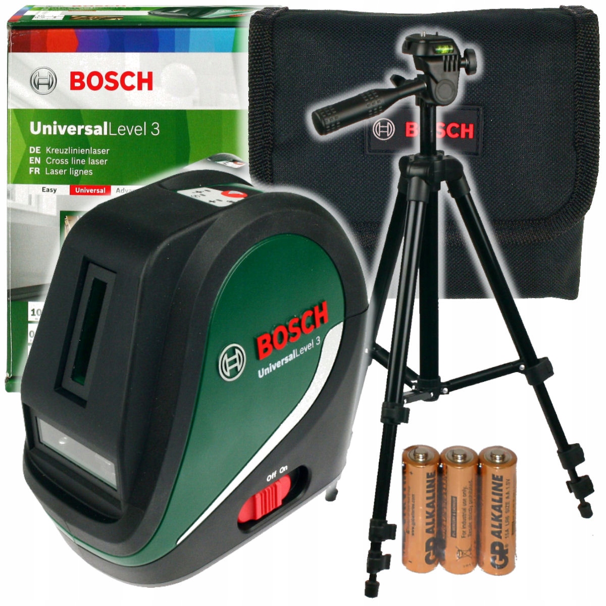 Laser Krzyżowy Universallevel 3 Bosch Statyw
