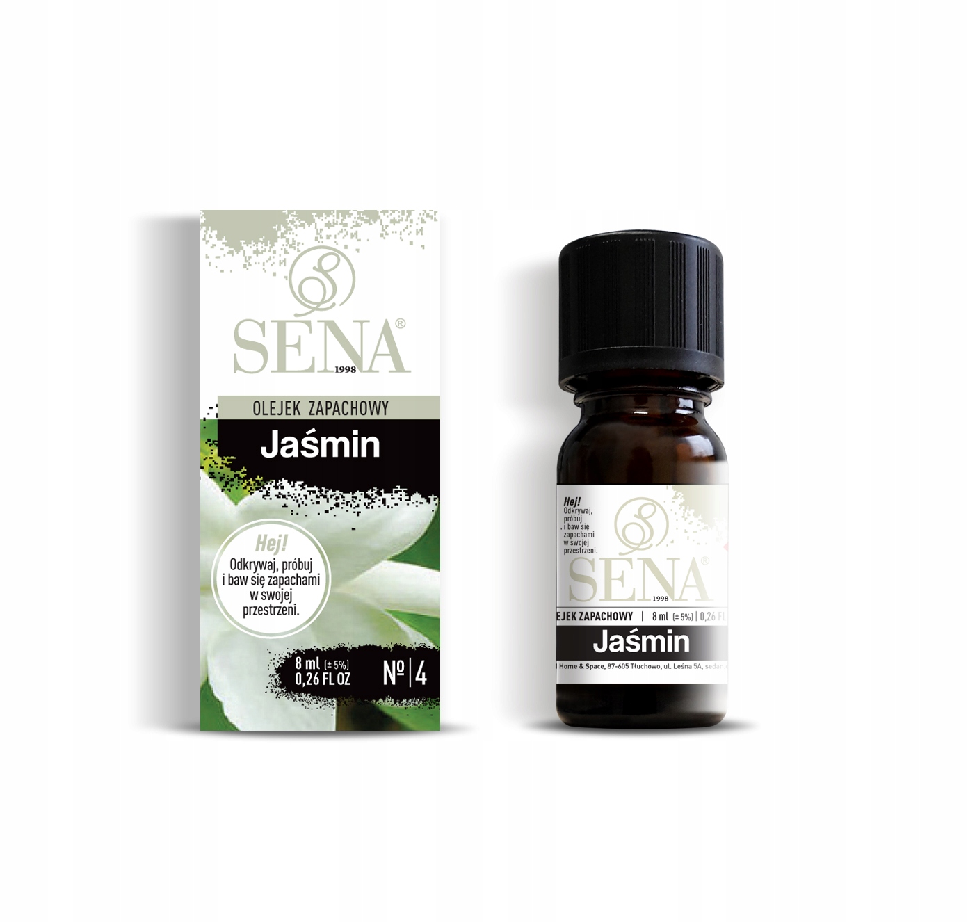 SENA olejek zapachowy - Jaśmin #4 NATURALNy ZAPACH 8ml
