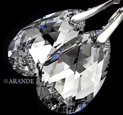 Nejnovější Krásné Krystaly Náušnice Comet Stříbro