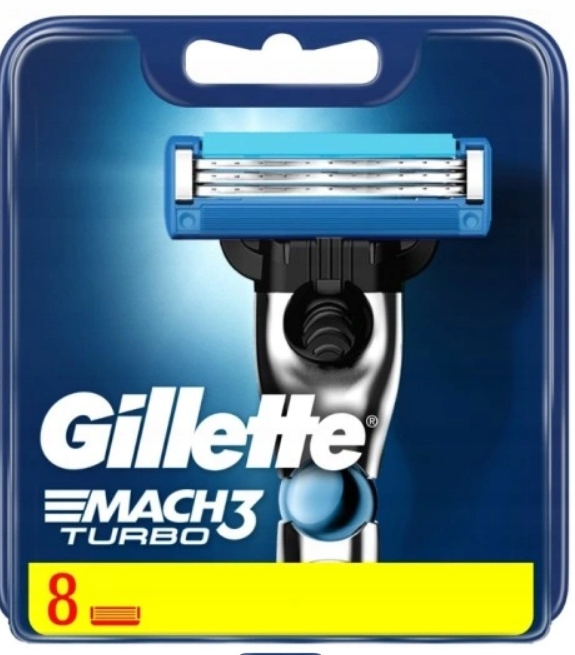 Gillette Mach3 Turbo Náplně do strojků 8 ks
