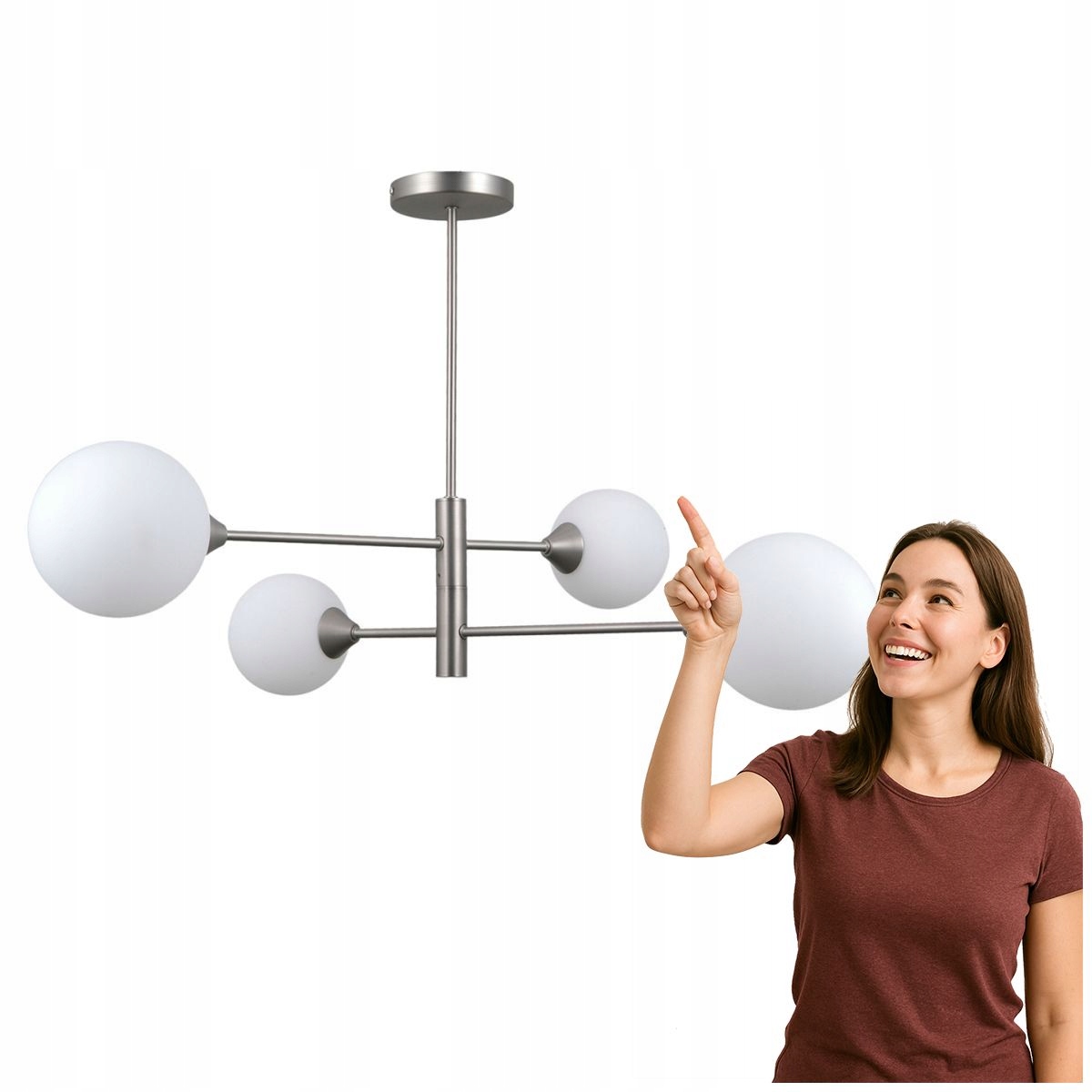 Závěsná lampa Evora PND-55342-4-SN Italux