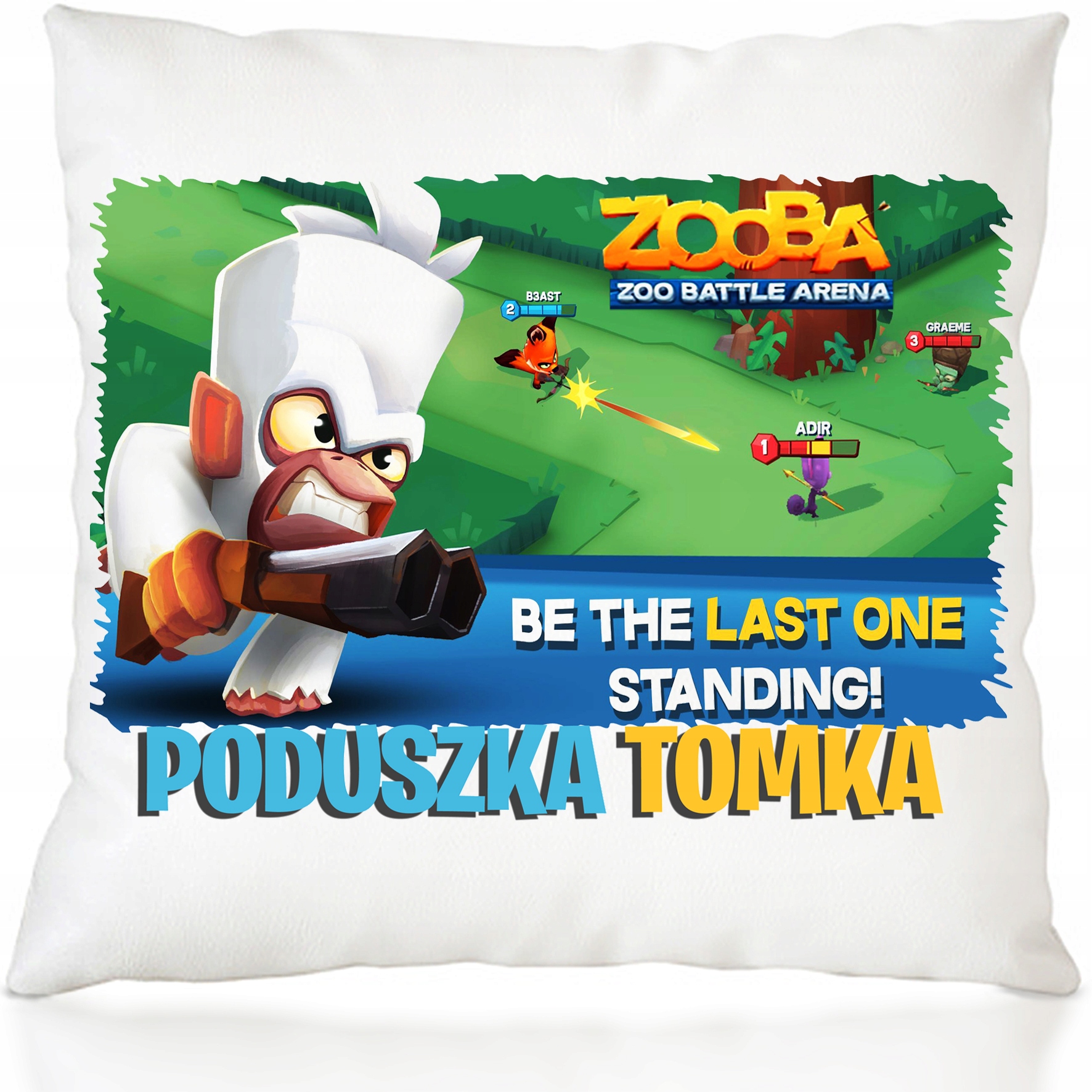 PODUSZKA ZOOBA + IMIĘ DZIECKA PREZENT