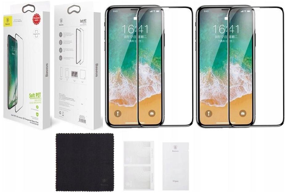 

2x Szkło Hartowane Baseus do iPhone Xr 11 Pełne
