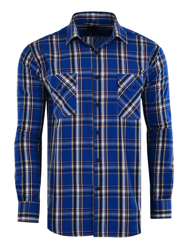 51/52 Košile Kostkovaná, Dlouhá, Velká