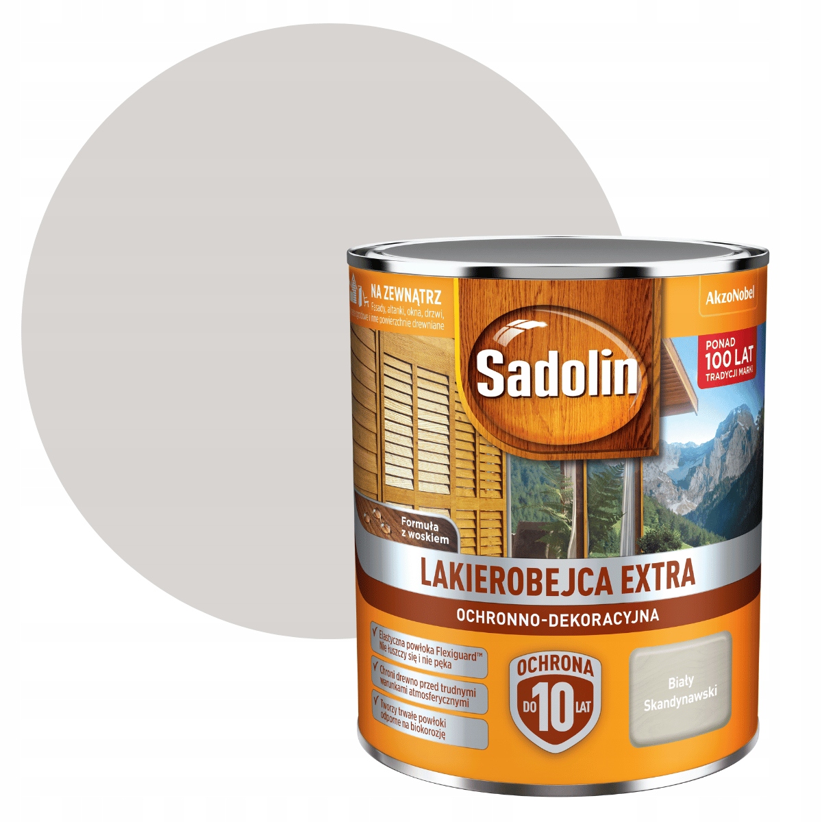 

Sadolin Extra 0,75L Lakierobejca Biały Skandynawsk