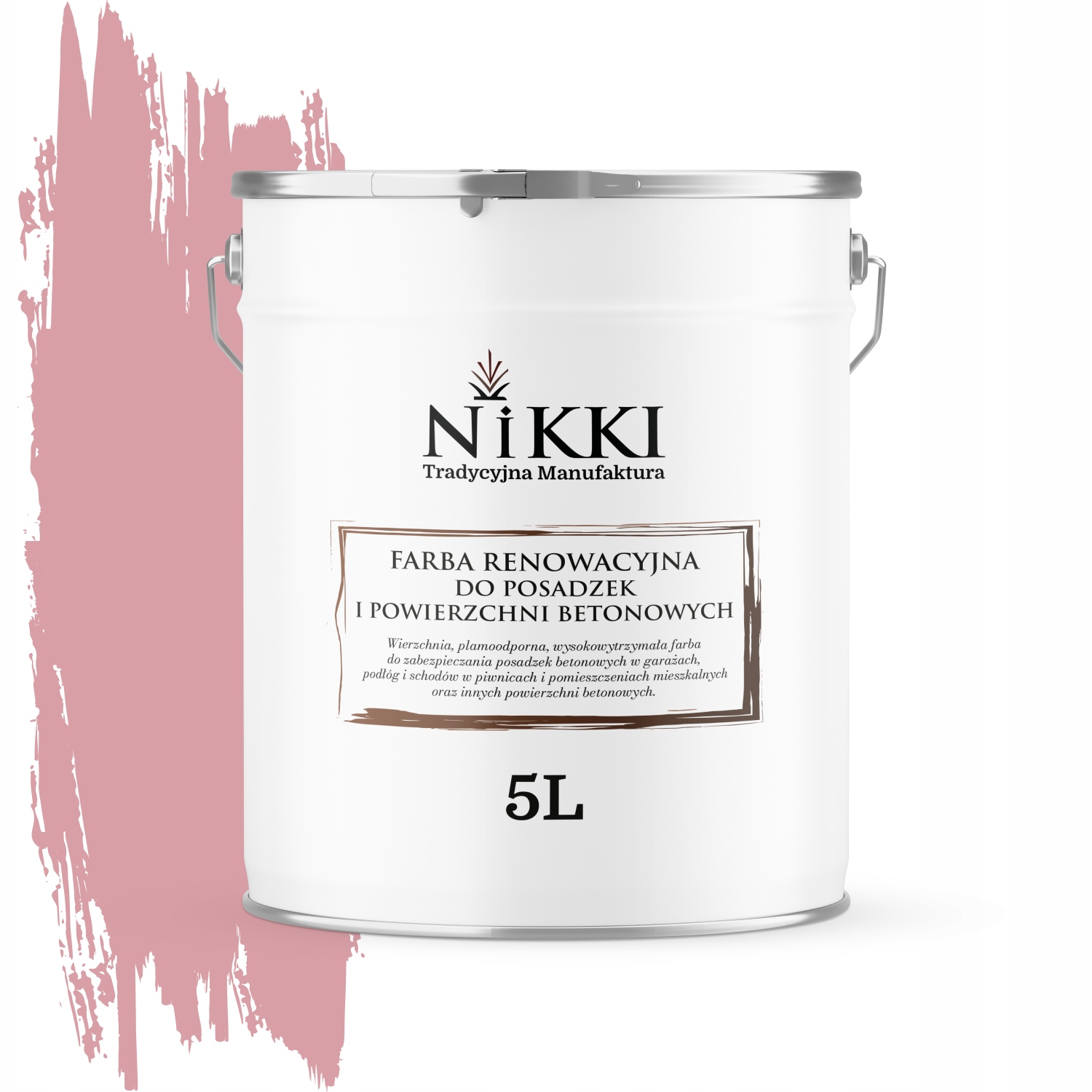Farba Na Renováciu Betónových Podláh 5 L Ružová Svetlá RAL3015 Saténová