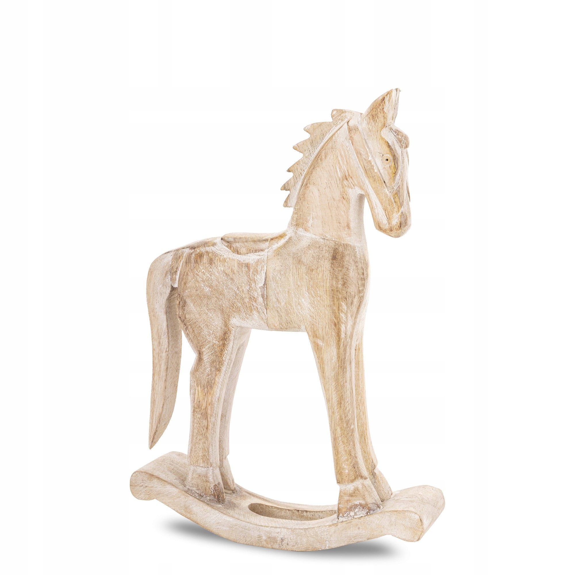 Vianočná drevená figúrka hojdacieho Hojdací Kôň Dekoratívna Figúrka