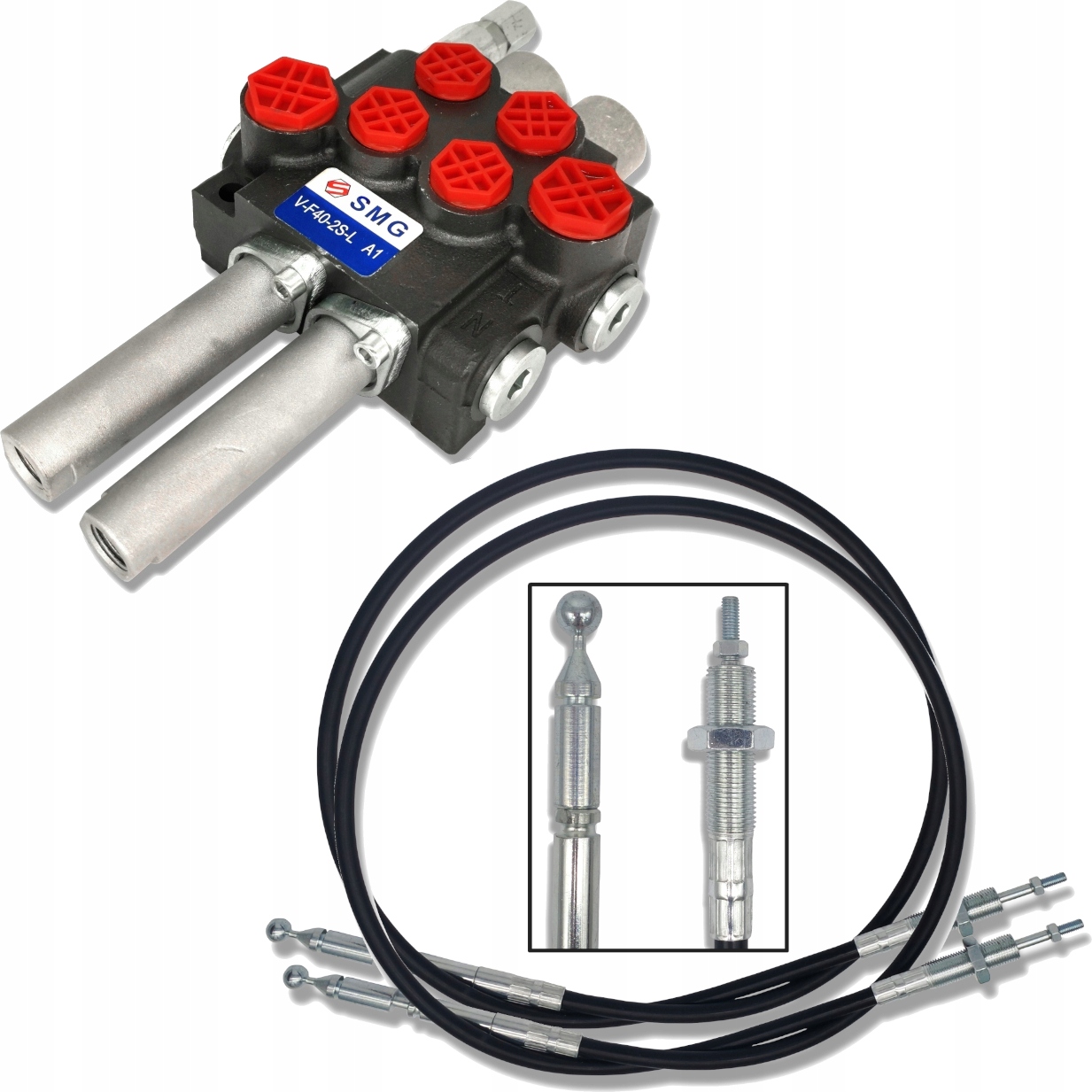 Hydraulický Rozdělovač 2 Sekce 40 L Lanko Tura