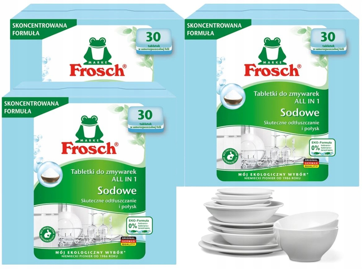 Levně Frosch Ekologické tablety do myčky ALLin1 Se Sodou Ecolabel Německé
