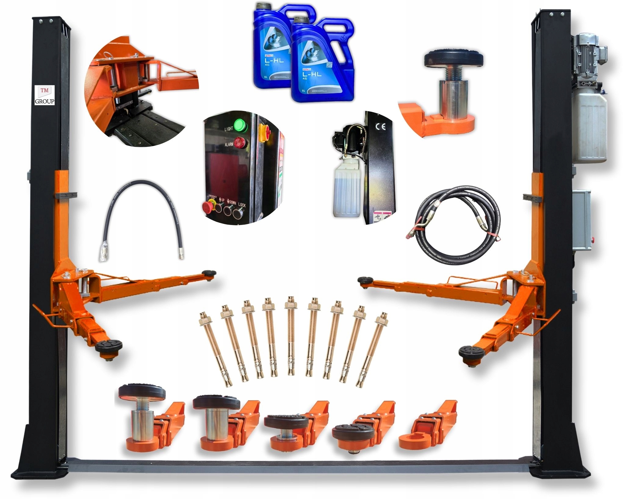 Podnośnik kolumnowy TM-Group elektrohydrauliczny 4T 400V