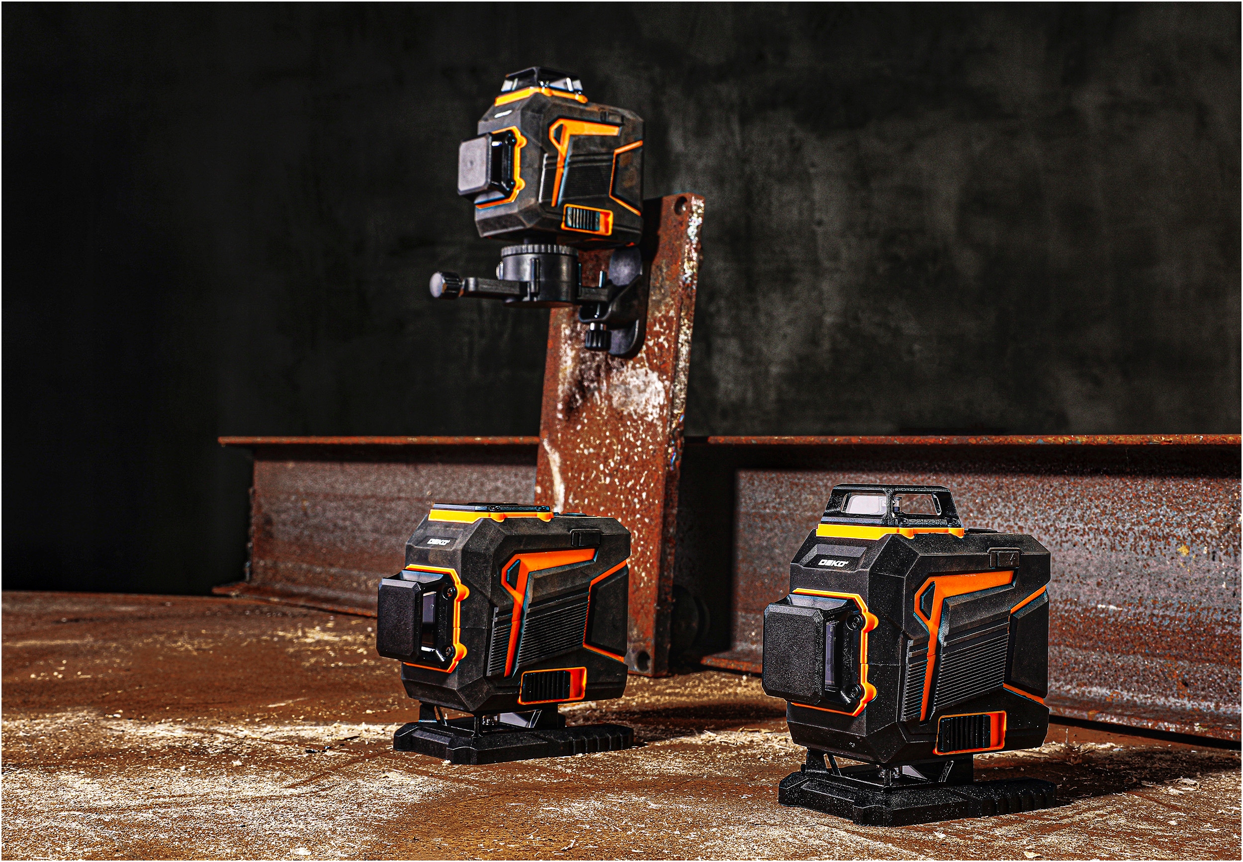 POZIOMICA LASEROWA PŁASZCZYZNOWA LASER KRZYŻOWY 3D SAMOPOZIOMUJĄCA DEKO Wysokość produktu 12.3 cm