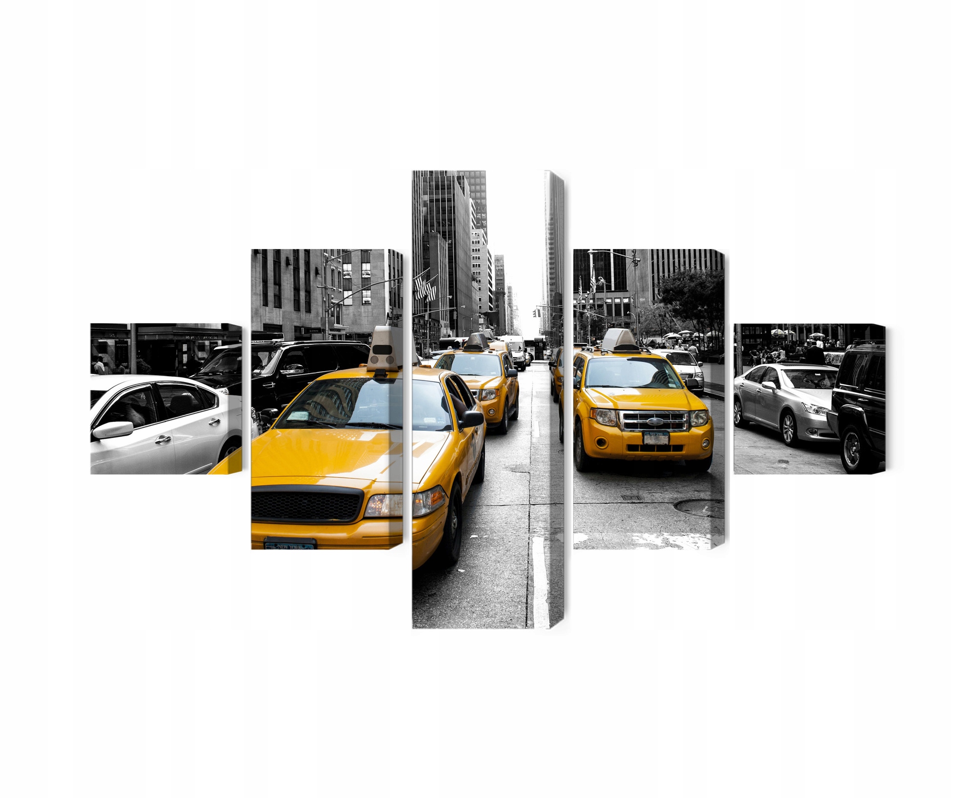 Viacdielny obraz Taxíky v New Yorku Canvas 150x90