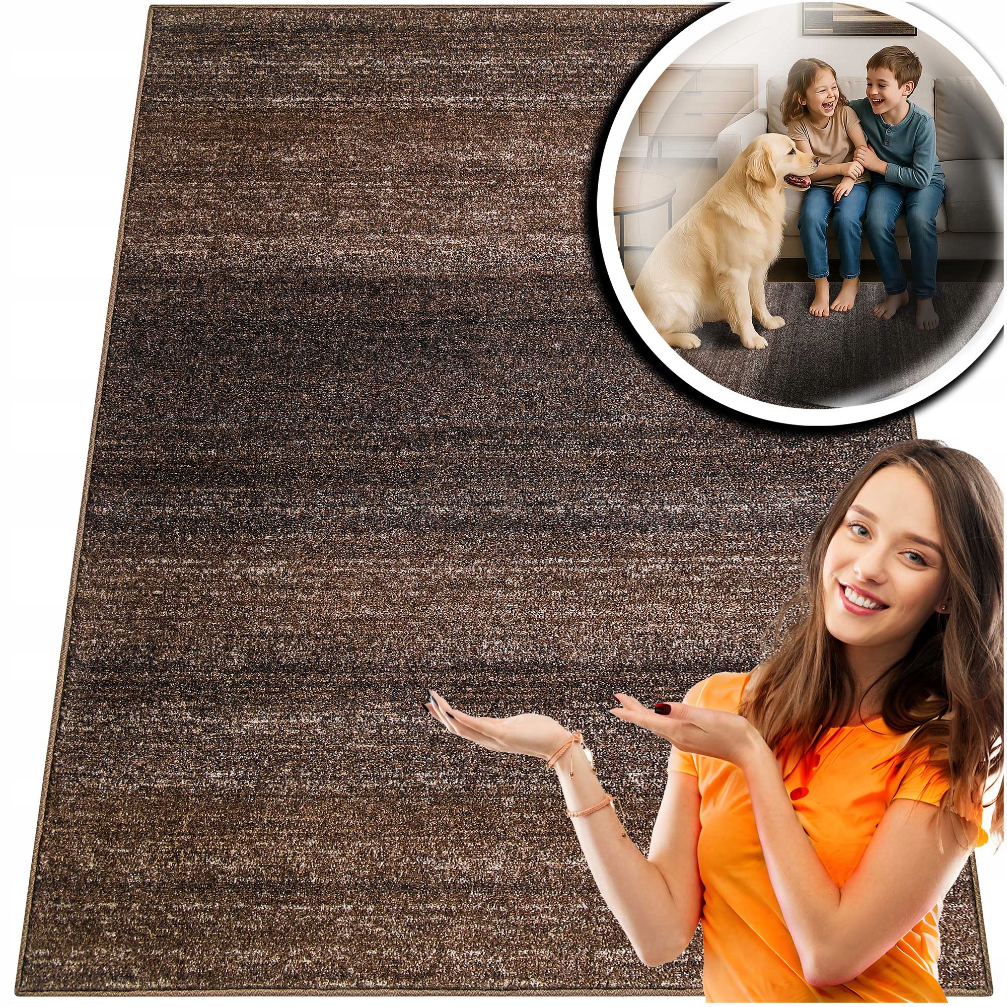 Koberec Do Obývacího Pokoje Béžový Koberec Do Ložnice Pokoje Hnědý Adventure 280x370