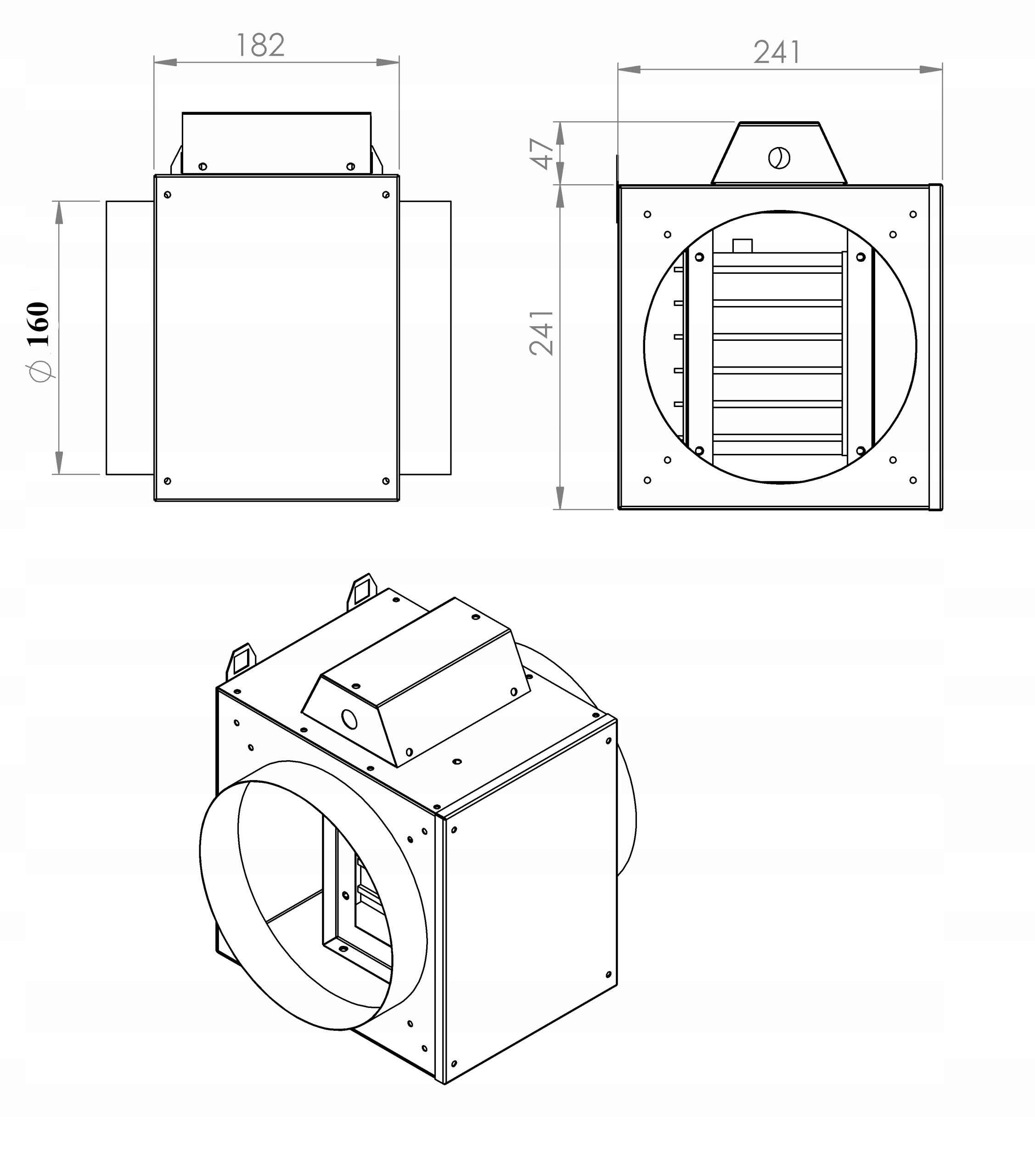 NAGRZEWNICA ELEKTRYCZNA KANAŁOWA 160MM PTC 1,5KW Rodzaj rekuperator