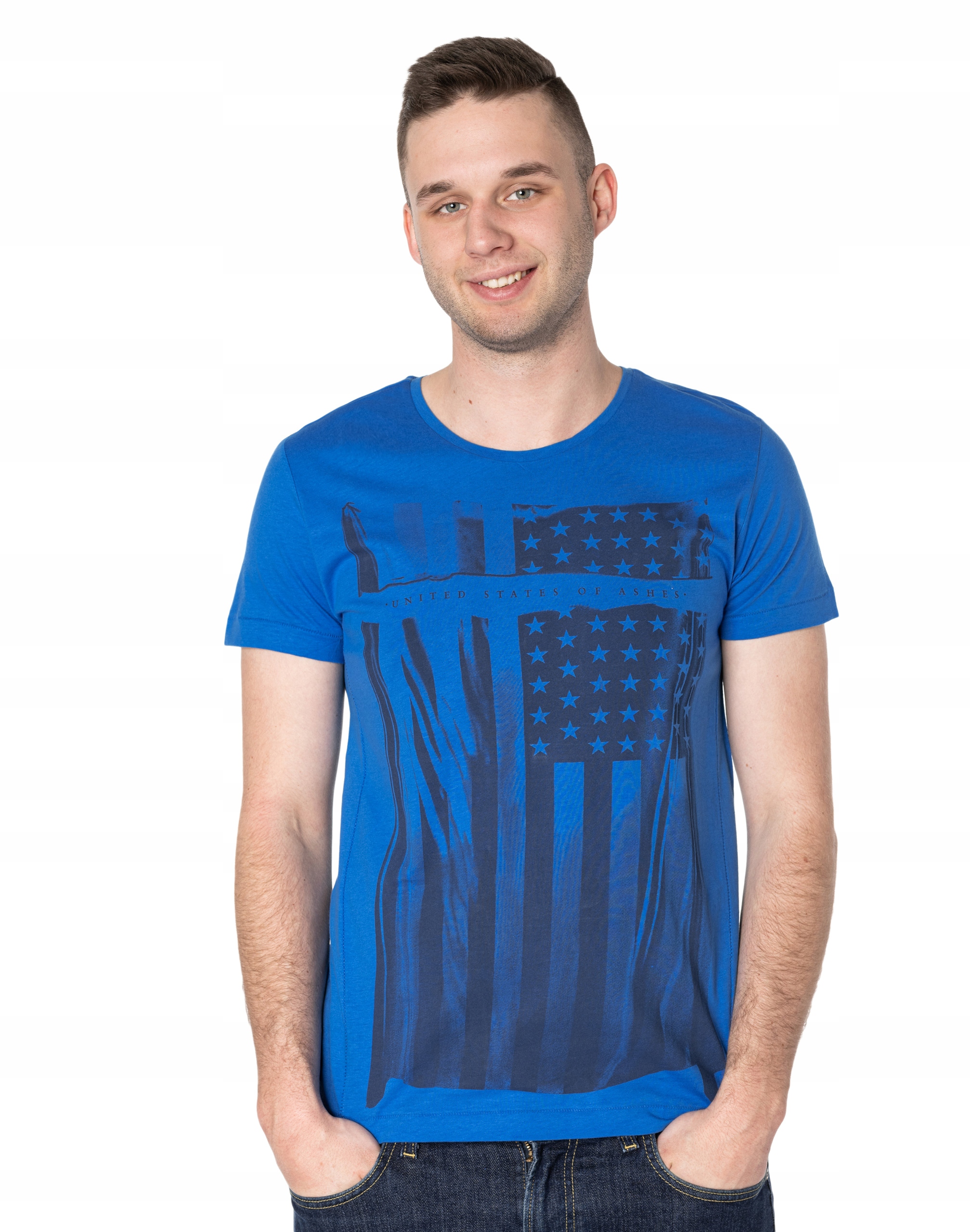 

Koszulka Podkoszulek Tshirt Męski 16630 M niebiesk
