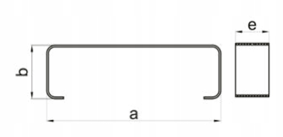 Uchwyt 220x90mm Waga produktu z opakowaniem jednostkowym 0.1 kg