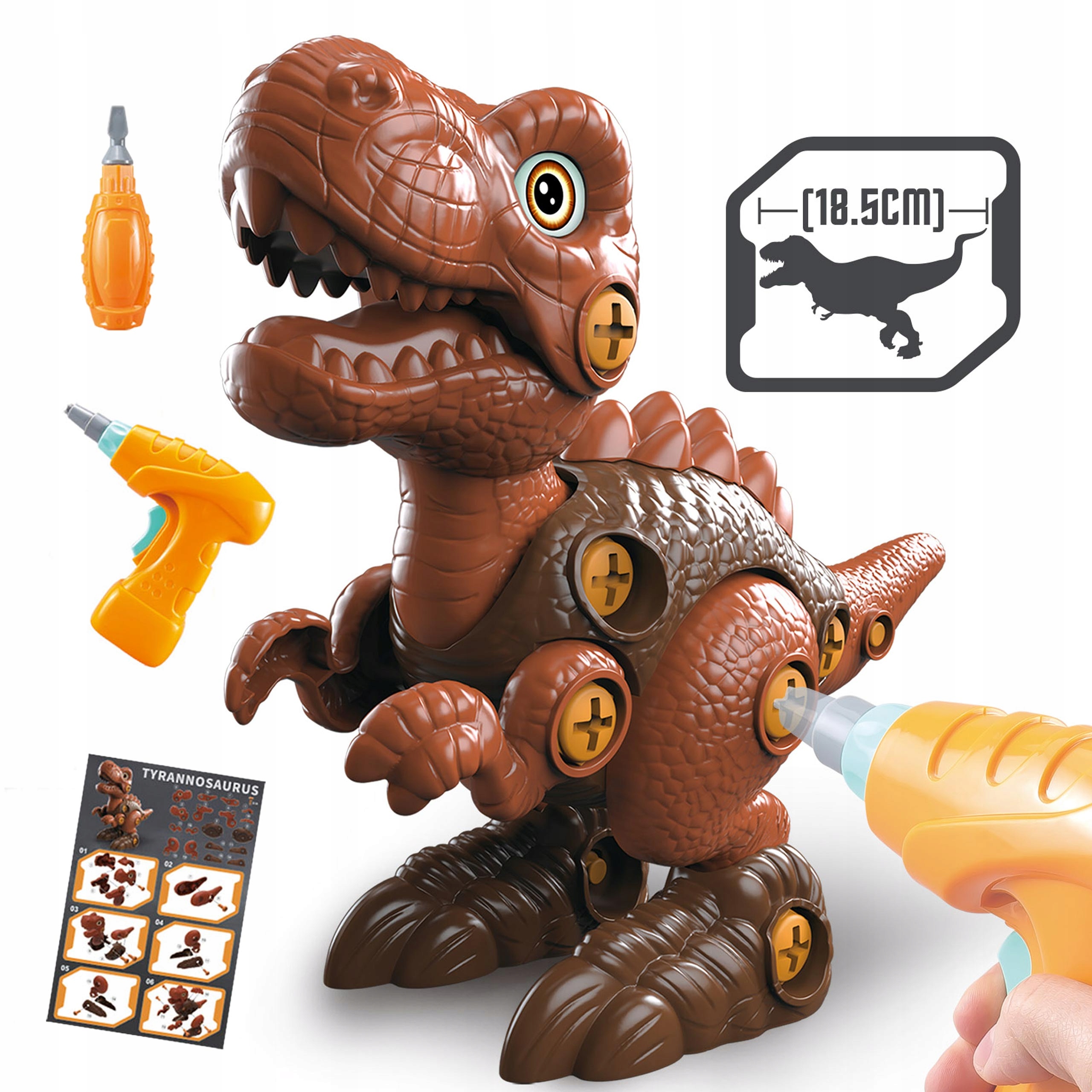 

Dinozaur Do Skręcania Z Wiertarką Zestaw Kreatywny