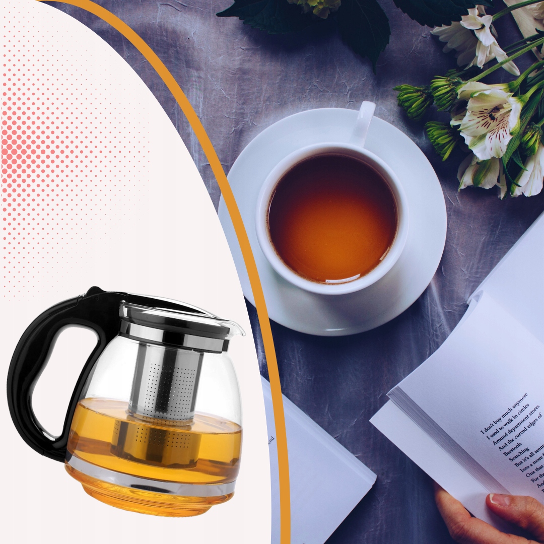 Dzbanek 2l Szklany z Zaparzaczem do Kawy Herbaty DUŻY ZAPARZACZ Czajnik Rodzaj zaparzacz dzbanek