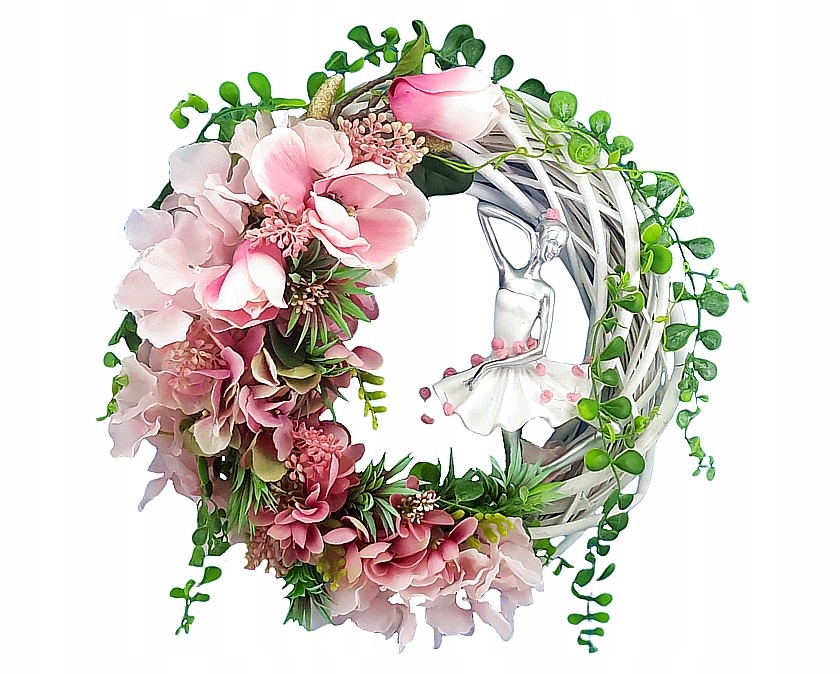 Krásný Věnec /pastelová Růžová/ Baletka /balet/ Ruční práce