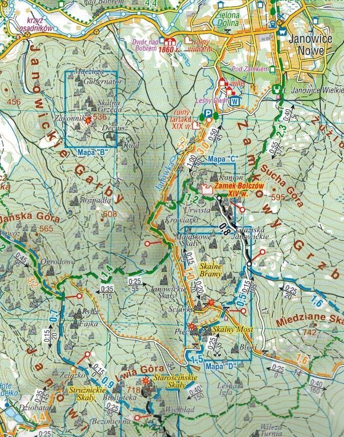 KARKONOSZE GÓRY IZERSKIE WAŁBRZYSKIE KACZAWSKIE RUDAWY MAPA x 4 COMPASS Numer wydania 1