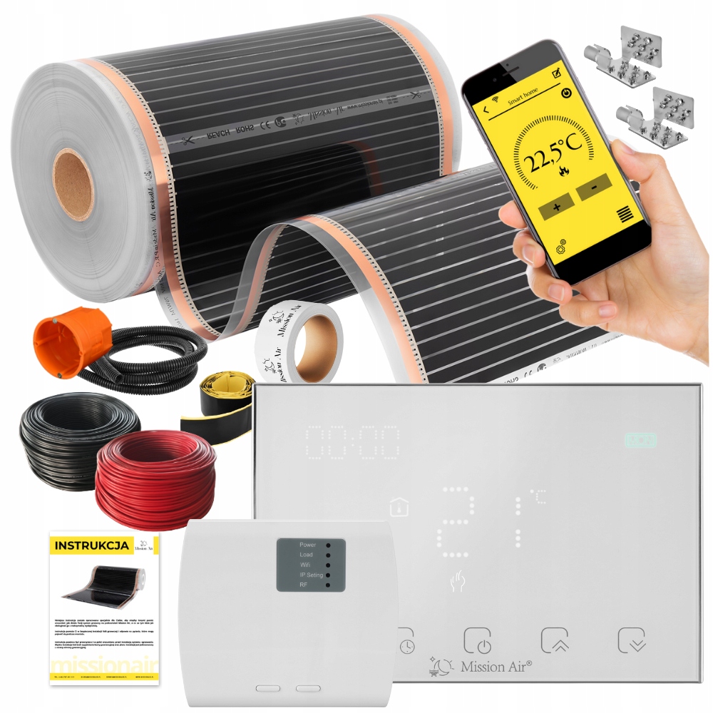 Komplet Fólia na vyhrievaciu rohož Infračervená 160 W 4 m²