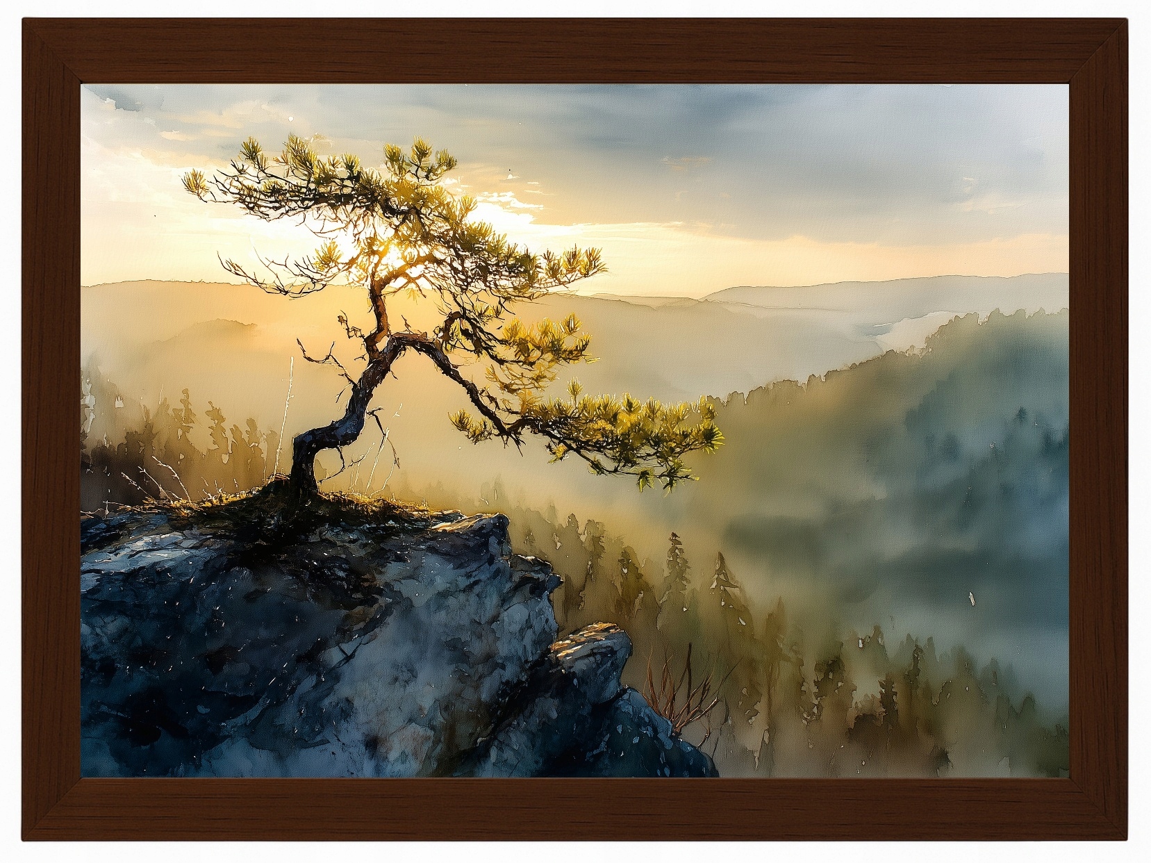 Plakát Rámeček Dřevo Polsko Hory Pieniny Sokolica Borovice 100x70