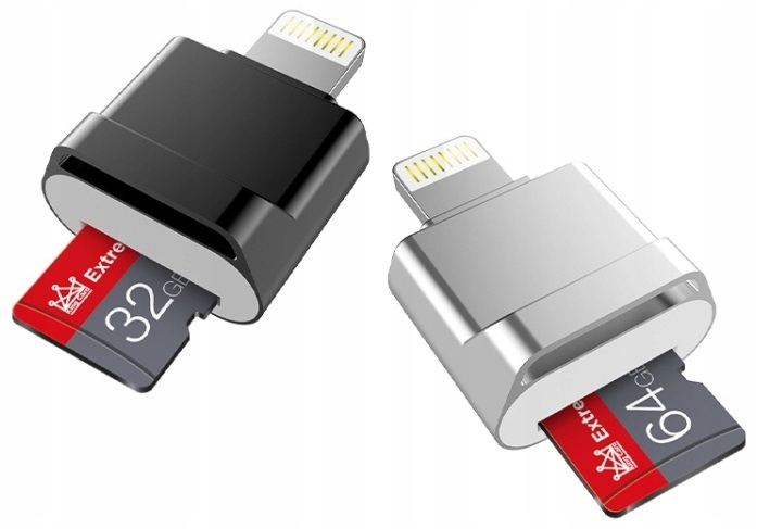 CZYTNIK KART PAMIĘCI MICRO SD LIGHTNING DO iPhone Model CADKQ-A0G