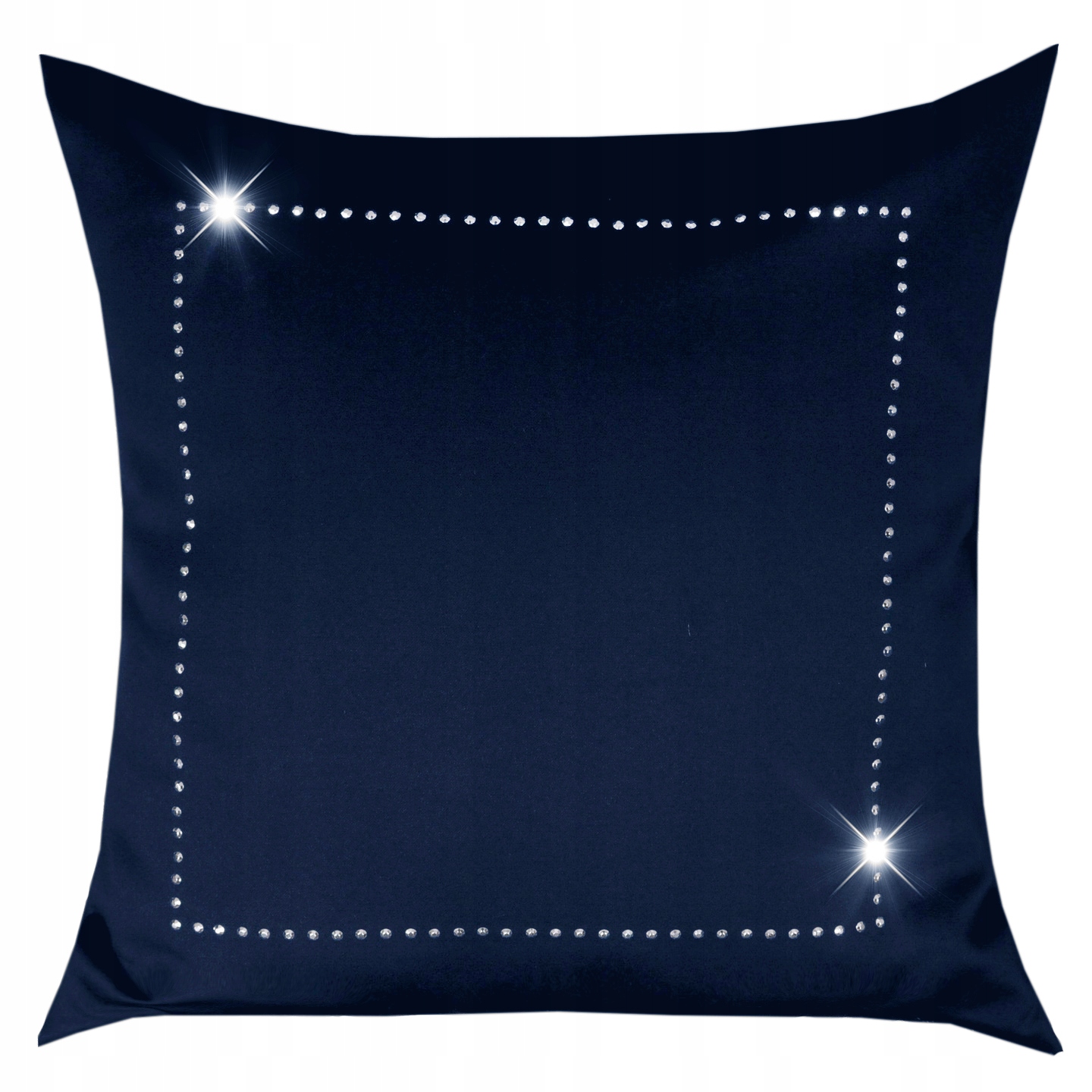 

poszewka Glamour 40x40 granatowy srebro