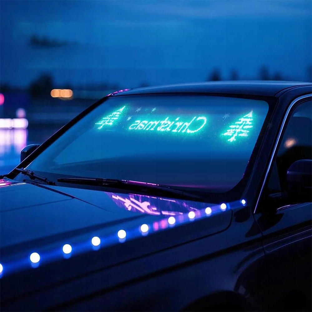 ELASTYCZNY EKRAN REKLAMOWY LED SAMOCHODU APP BLUETOOTH INTELIGENTNY EKRAN Długość 59 cm