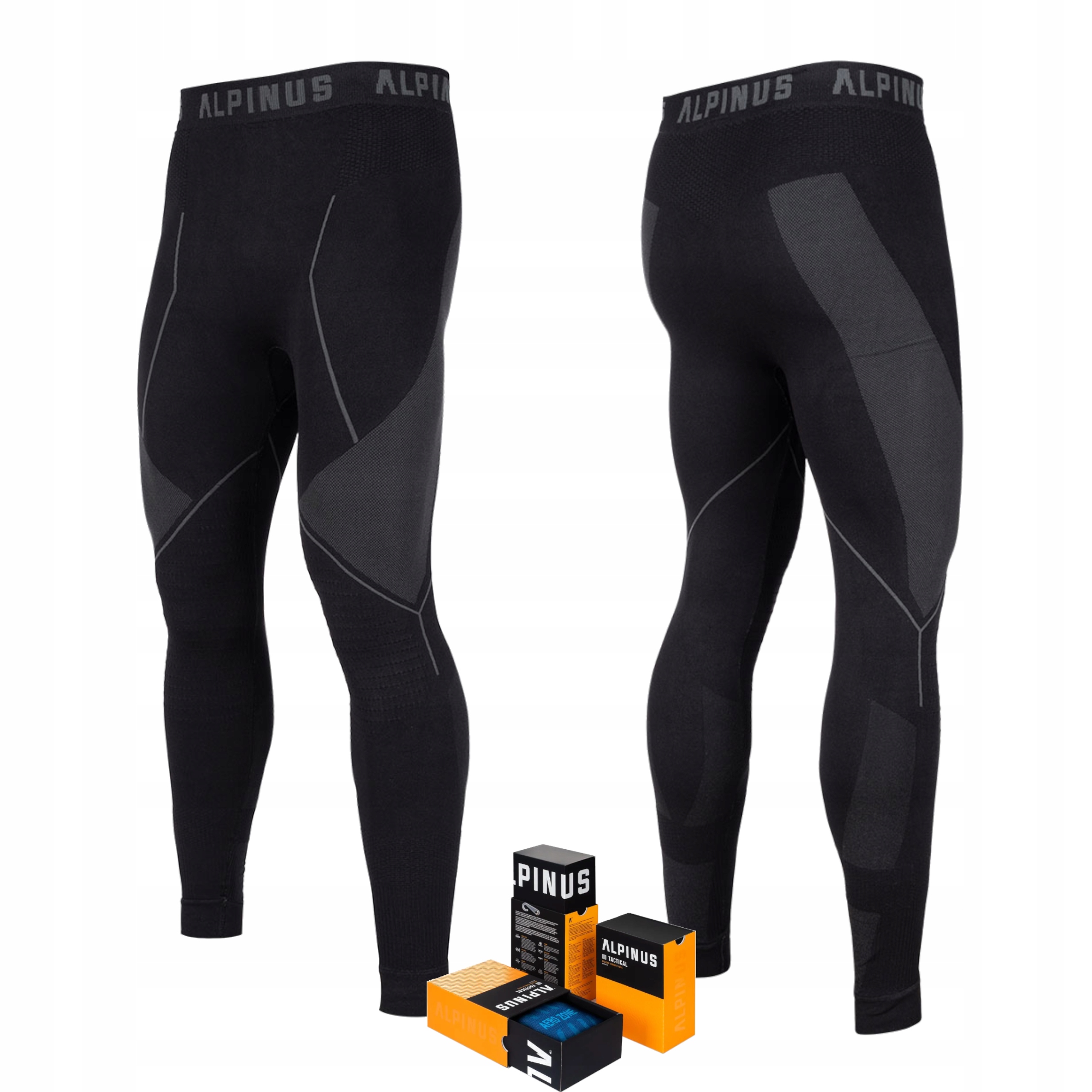 Pánské termoaktivní kalhoty Alpinus Tactical Base Layer Černá S