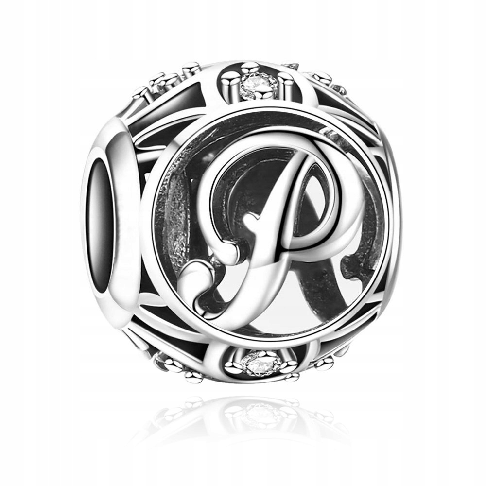 

Charms Zawieszka Koralik 925 Literka P SR438