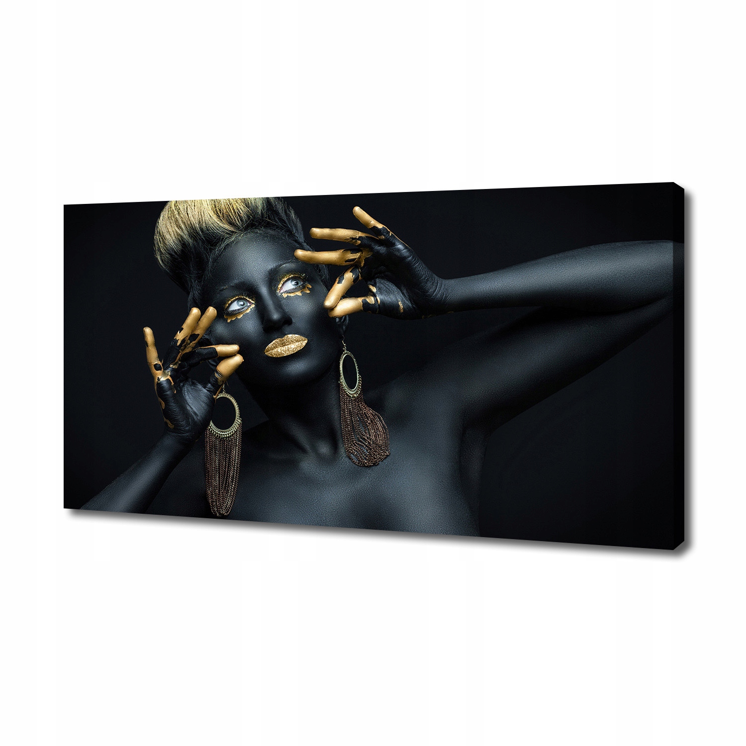 

Foto obraz na płótnie Kobieta w czerni 140x70 cm