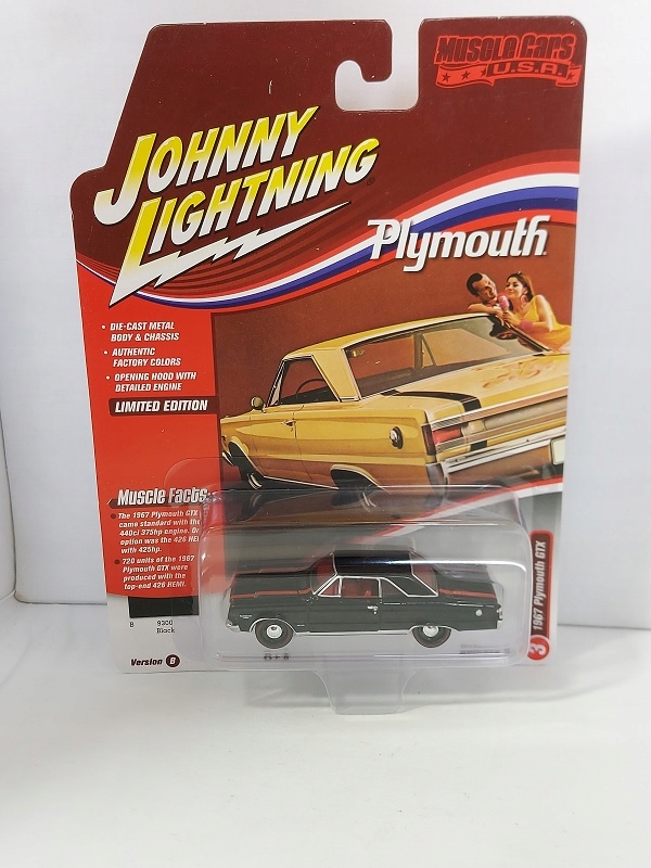 Johnny Lightning 1:64 Plymouth GTX 1967 black (0680334745732) • Cena ...
