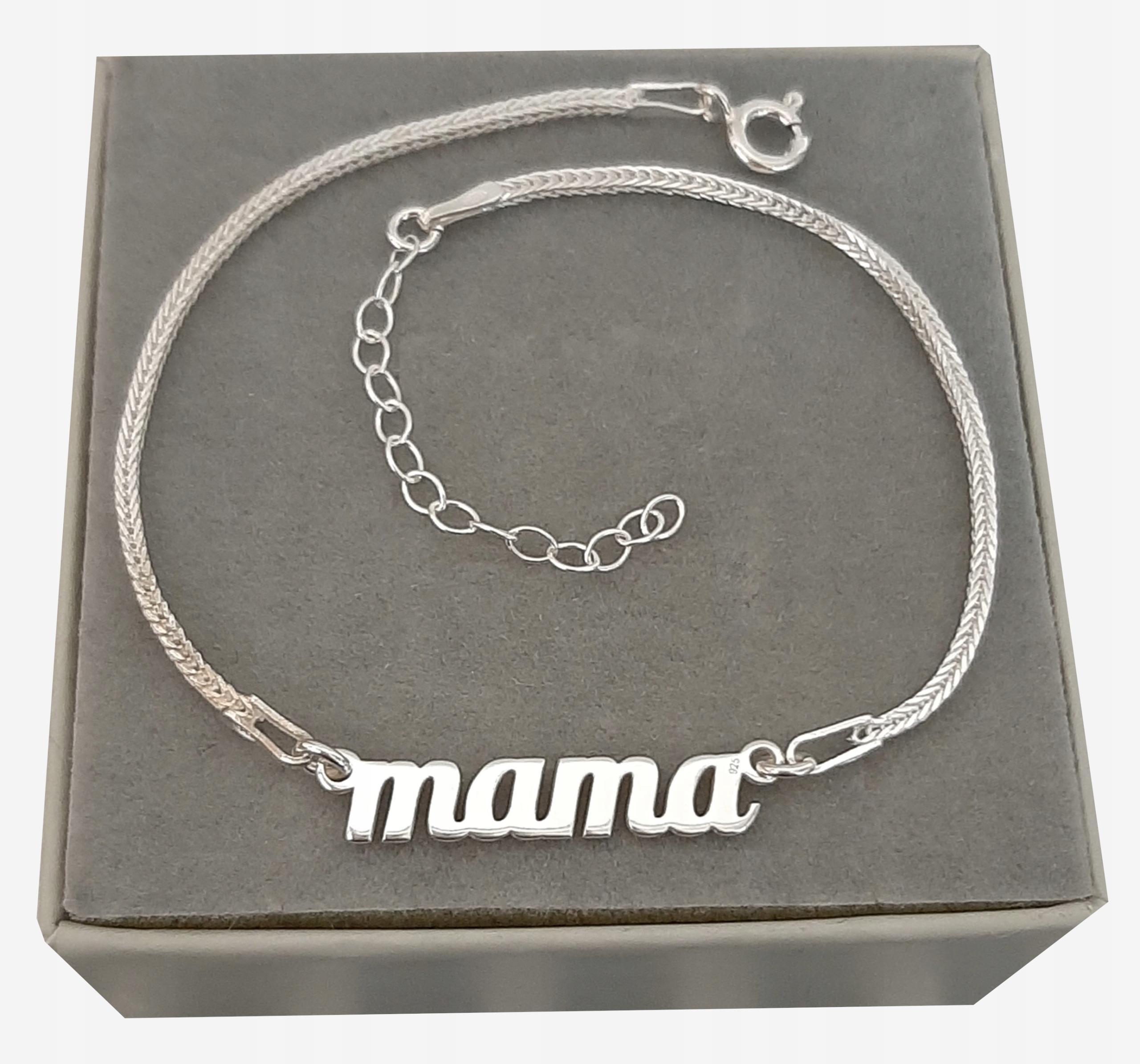 Stříbrný náramek Mama Stříbro 925 Den Matek