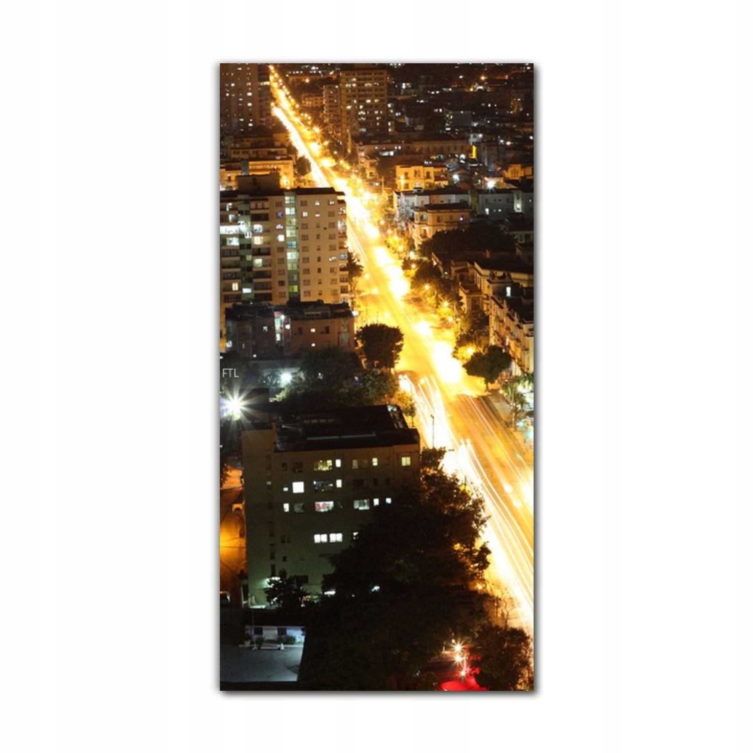 

Obraz na szkle do kuchni 70x140 Noc Hawana miasto