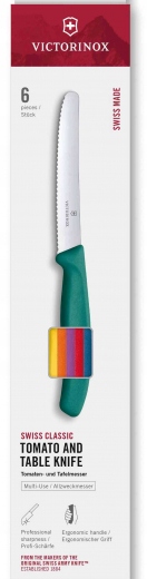 Sada Nožů Victorinox Swiss Classic 6 ks 11 cm Pikutek 6 barev