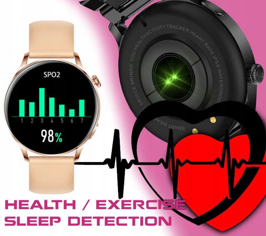SMARTWATCH RUBICON RNCE81 PULS GŁOŚNIK MIKROFON Rozdzielczość ekranu (px) 240 x 240