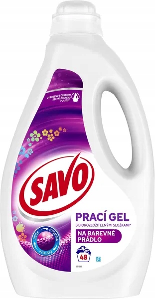 Levně Savo na barevné prádlo 2,4 l (48 praní)