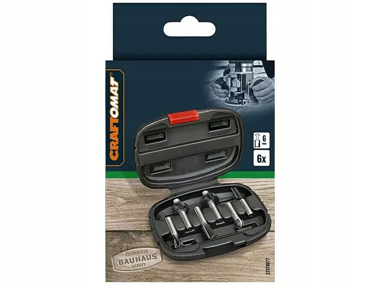 Sada fréz, 6dílná, průměr hřídele: 6 mm