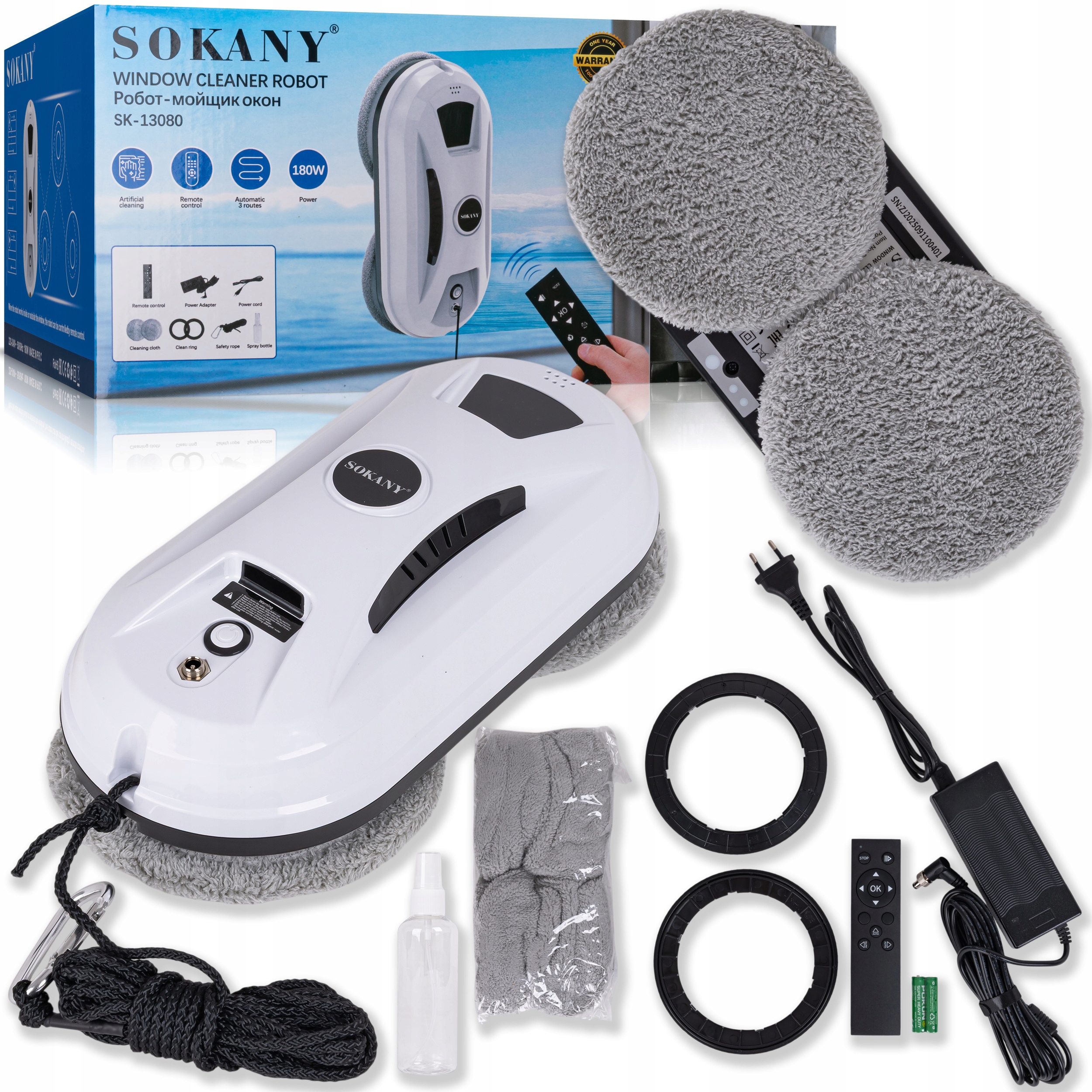 Inteligentny Robot Do Mycia Okien Szyb Glazury Podłóg Myjka Automatyczna