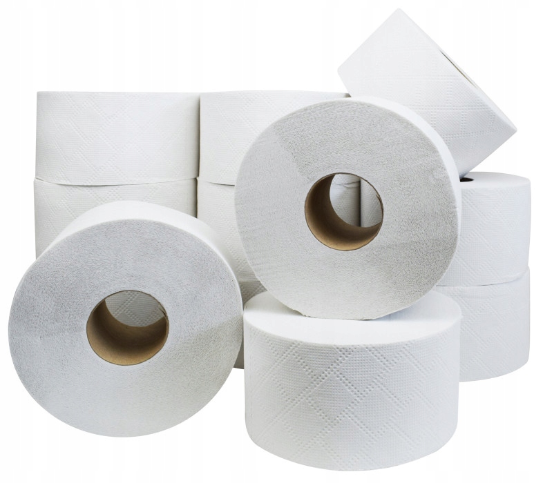 

Papier toaletowy Jumbo biały makulatura eko 12szt