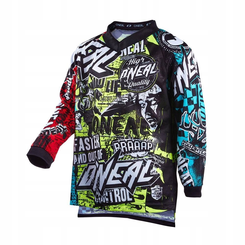 Jersey dziecięcy na rower zjazdowy Enduro Mtb Dirt O'neal Wild V.22 multi M