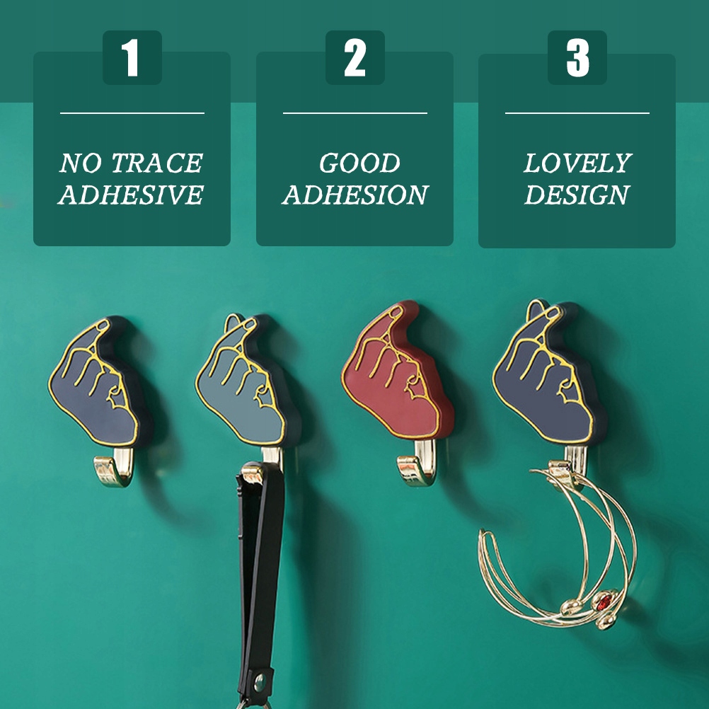 6 sztuk biuro sypialnia samoprzylepne wieszaki na Kod producenta 761314646496