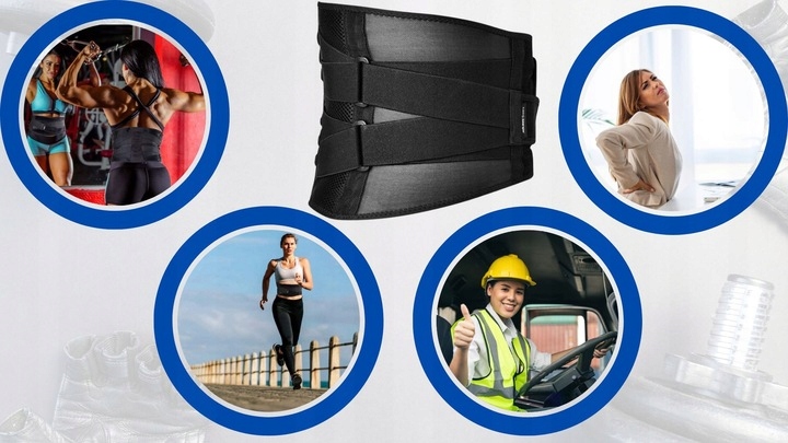 Pas stabilizujący odciążający kręgosłup odcinek lędźwiowy ból plecy XL Stan opakowania oryginalne