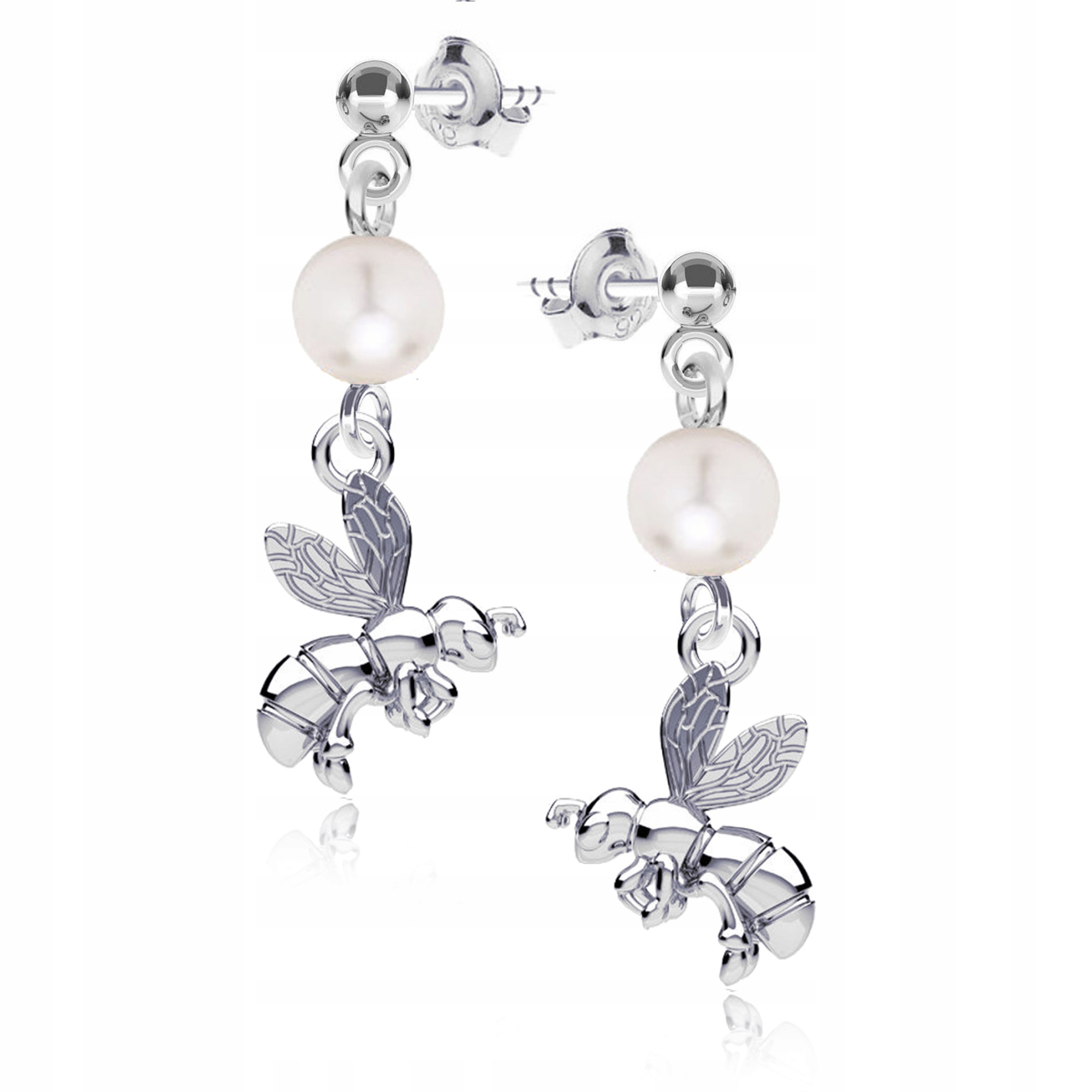 Náušnice Včelka stříbro 925