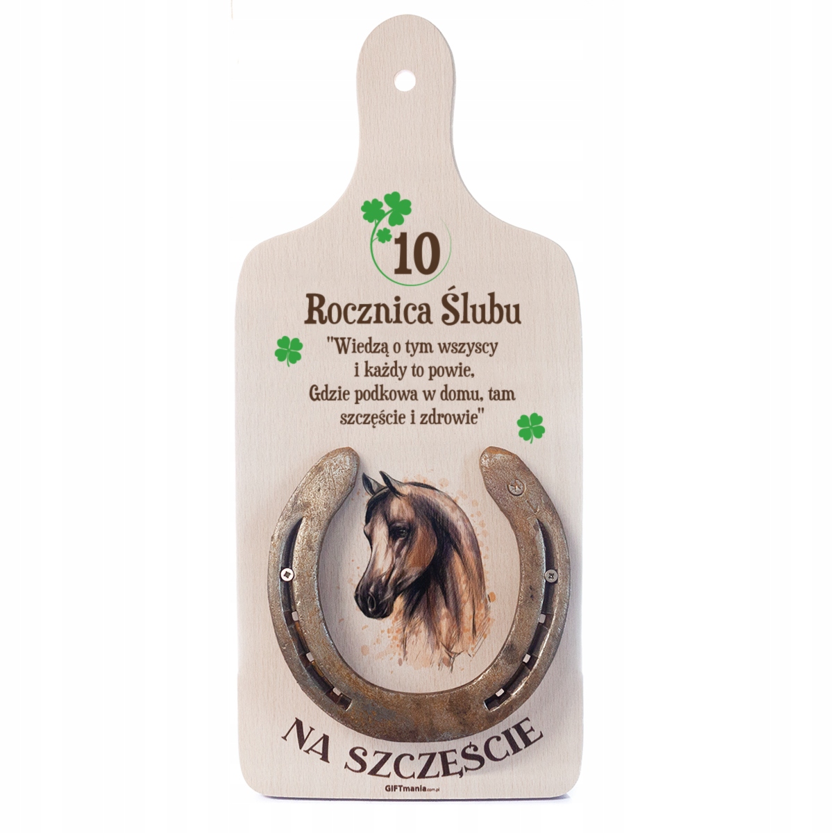 

na 10 Rocznicę Ślubu Podkowa Na Szczęście