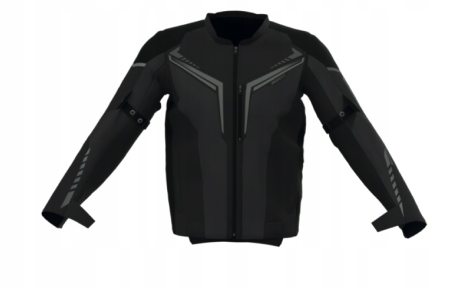 Textilná Bunda Ozone Flow Black 10XL